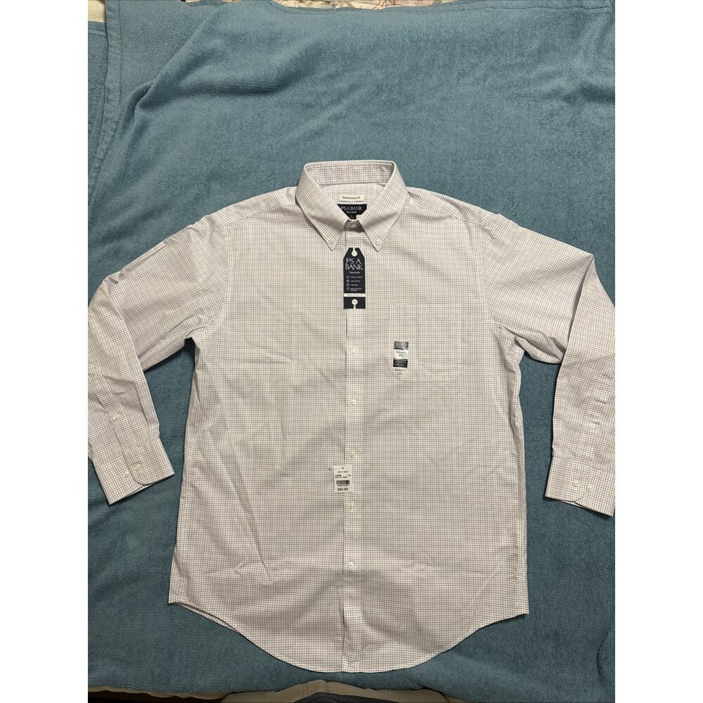 NWT Jos. A. Bank Traveler Men's Long Sleeve Traditional Fit Dress Shirt 16 32/33